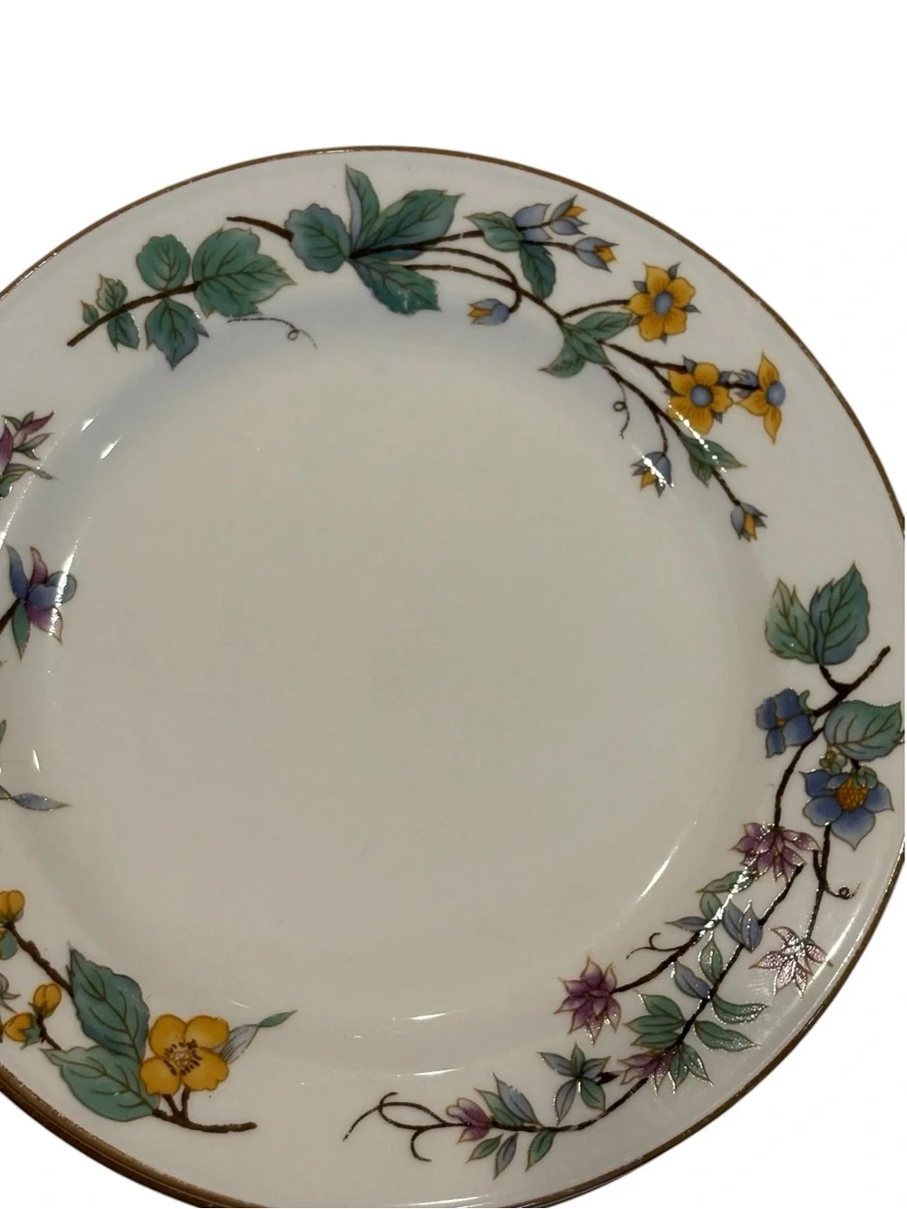 WoodHill By Citation Set Of 6 Floral Wild Flower Salad Dessert Plates 7 1/2”